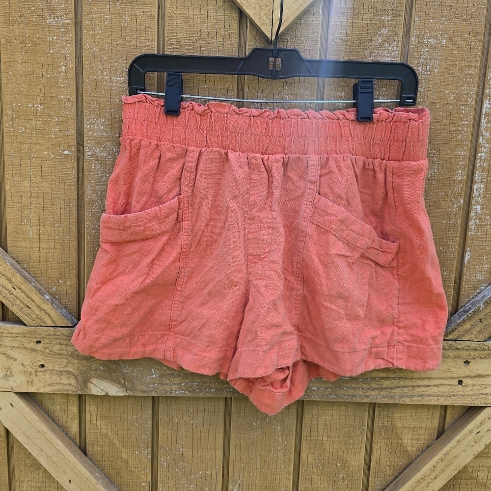 a new day Coral High-Waist Corduroy Shorts